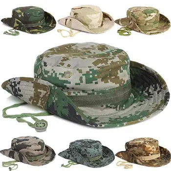 

Anti-UV Tactical camouflage military cap US Army cap Camo men outdoor sports bucket cap fishing hiking hunting hats