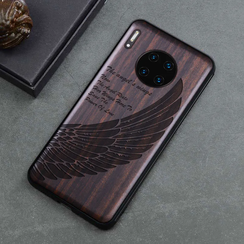 Деревянный чехол P30 для huawei P30 Pro, тонкий чехол из дерева mate 20 Pro, задняя крышка из ТПУ, бампер P30, чехол для huawei P30Pro mate 20 Pro Funda