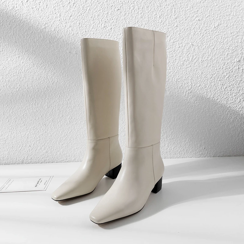 MStacchi/брендовые дизайнерские женские ботинки; botas mujer invierno; коллекция года; мотоциклетные ботинки с квадратным носком; модная пикантная женская обувь до колена; Новинка для женщин