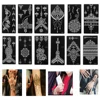 2024 New Professional Henna Stencil Temporary Hand Tattoo Body Art Sticker Template Wedding Tool Flower Tattoo Stencil 5