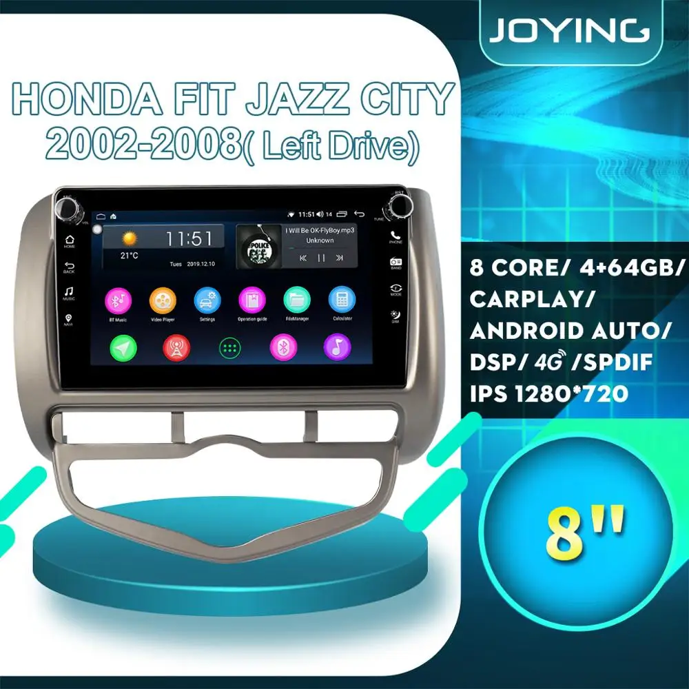 Автомобильная магнитола на Android мультимедийный плеер с экраном 8 дюймов GPS левым