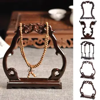 

Wooden Jewelry Display Rack Retro Chinese Style Jewelry Display Stand Necklace Bracelet Anklet Holder Jewelry Storage