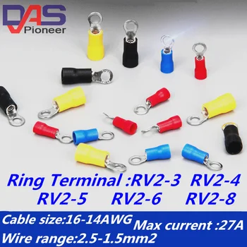 

100pcs RV2-4 spade insulated Electrical Crimp Terminal Connectors