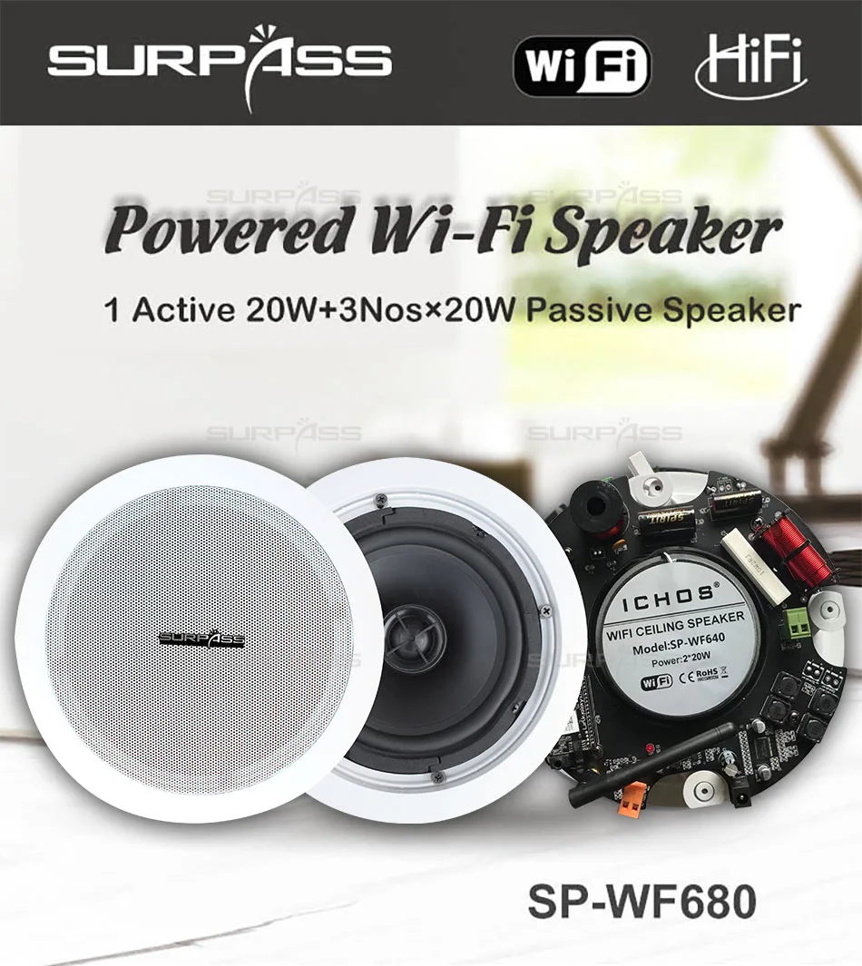 active powered ceiling speakers