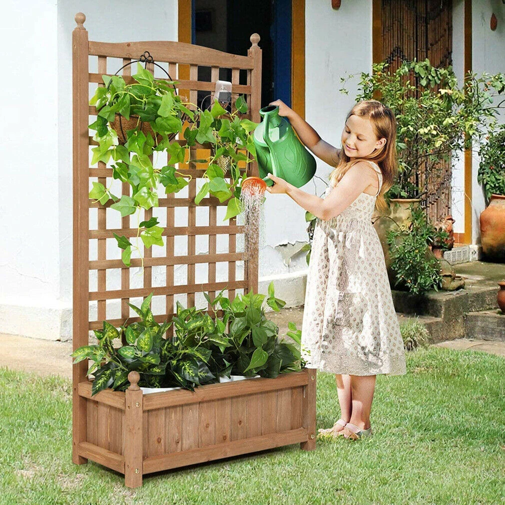 Large Wooden Raised Vegetable Bed Planter