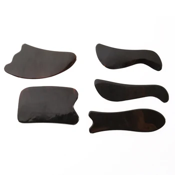 

5pcs Natural Water Buffalo Horn Massaging Massage Tool Board Pain Reliver