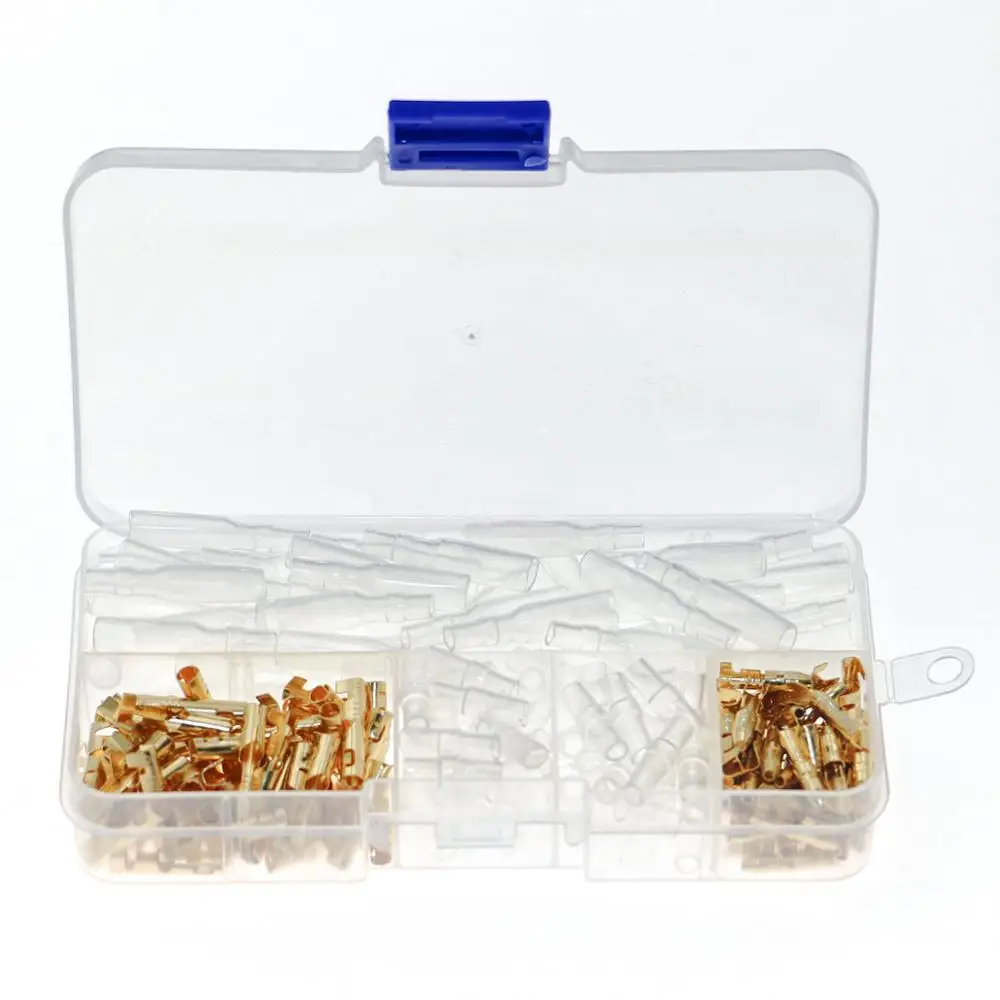 120 boxed 3.5mm connection terminals with insulating rubber sleeves (60 male and female terminals each) 10pcs high quality viborg audio pure copper gold plated cable end sleeves end terminal wire end sleeves crimp terminals