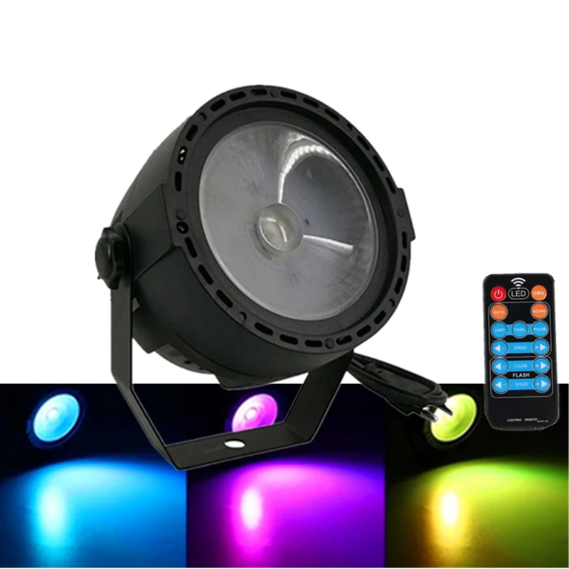 RGB + UV 30 Вт светодиодный COB сценический светильник с эффектом стирки дистанционное