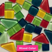 100g DIY Creative Mixed Color Crystal Mosaic Glass Mirror Inlay Tiles DIY Wall Handmade Materials Crafts Home Decoration ZXY9793