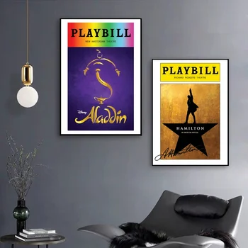 

Playbill poster Canvas Art Print Wall Pictures for Living Room No Frame