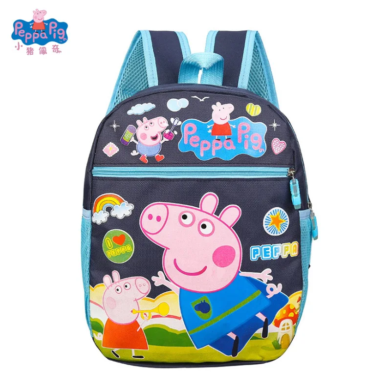 Peppa Игрушка Свинья сумка Джордж Пегги мультфильм фигура Плюшевый Рюкзак Студенческая школьная сумка Дети обучения Образование лучший подарок игрушка - Цвет: 1