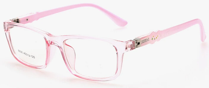Новая мода очки рамы дети мальчик Lunettes De Vue Enfant детские очки оправа оптические очки оправа для детей - Цвет оправы: Clear Pink