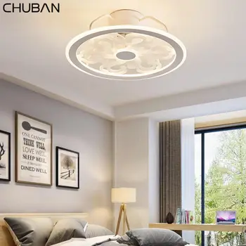 

Ultra-thin Ceiling Fan Lights APP Remote Control Plafonnier LED Fans Invisible Leaves Lampara Techo Bedroom Ceiling Lamps 220V