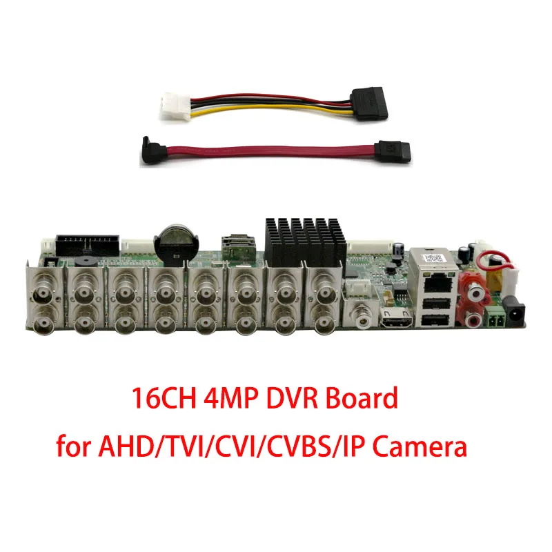 Xmeye 4MP 16CH DVR Board CCTV Recorder 1080P 960P 720P Hybrid DVR For Analog AHD CVI TVI IP Onvif P2P Surveillance Security