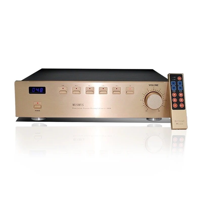 

MUSMYS C-2850 Love version pre-amplifier, equipped with 2 sets of line amplifiers and 4 balanced amplifiers