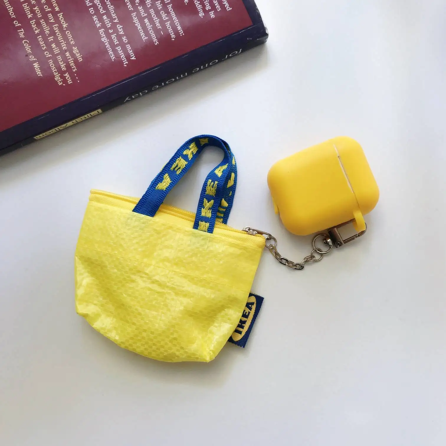 Чехол для Airpods, роскошный, для хранения, беспроводной, для наушников, силиконовый чехол, милый, мини, для iPhone, USB кабель, аксессуары, сумка для хранения