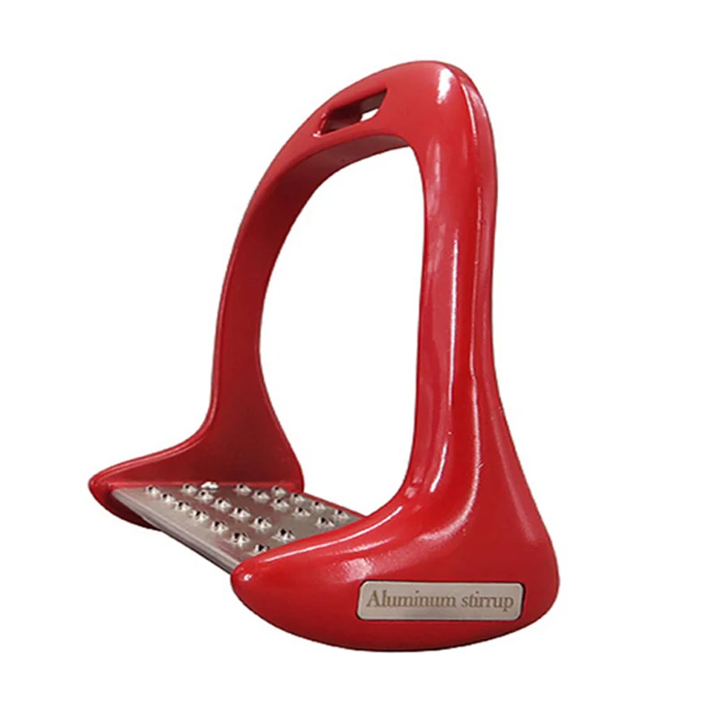 Red 2pcs 2 шт. алюминиевая стремя для верховой езды из нержавеющей стали, противоскользящая Накладка для верховой езды, конные хомуты, велосипедная педаль - Цвет: Red 2pcs