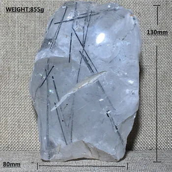 

natural black Tourmaline quartz crystal specimen Home furnishing decoration stone and crystal raw gemstone Reiki healing