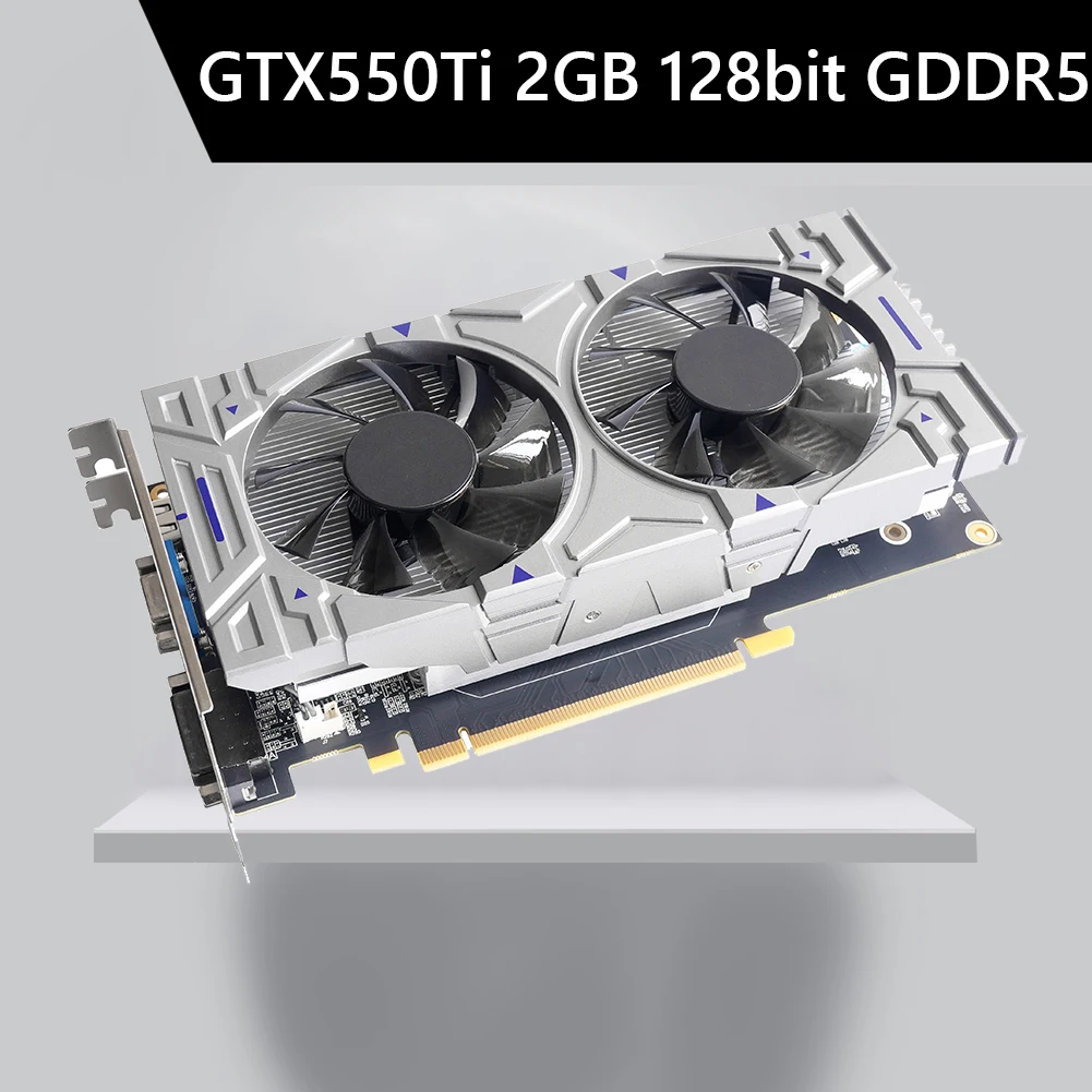 For NVIDIA GTX550Ti 2/4GB GDDR5 128Bit Graphics Card PCI-E 2.0 HDMI-Compatible Gaming Video Cards with Dual Cooling Fan gpu computer Graphics Cards