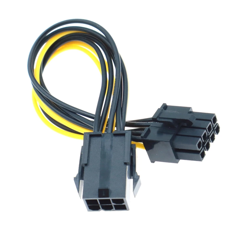 PCIe 6pin to 8pin Adapter for PCI Express 8pin Powered GPU Video Card - 20cm Male to Female Converter Description Image.This Product Can Be Found With The Tag Names Adapter pcie, Computer Cables Connecting, Computer Peripherals, PC Hardware Cables Adapters