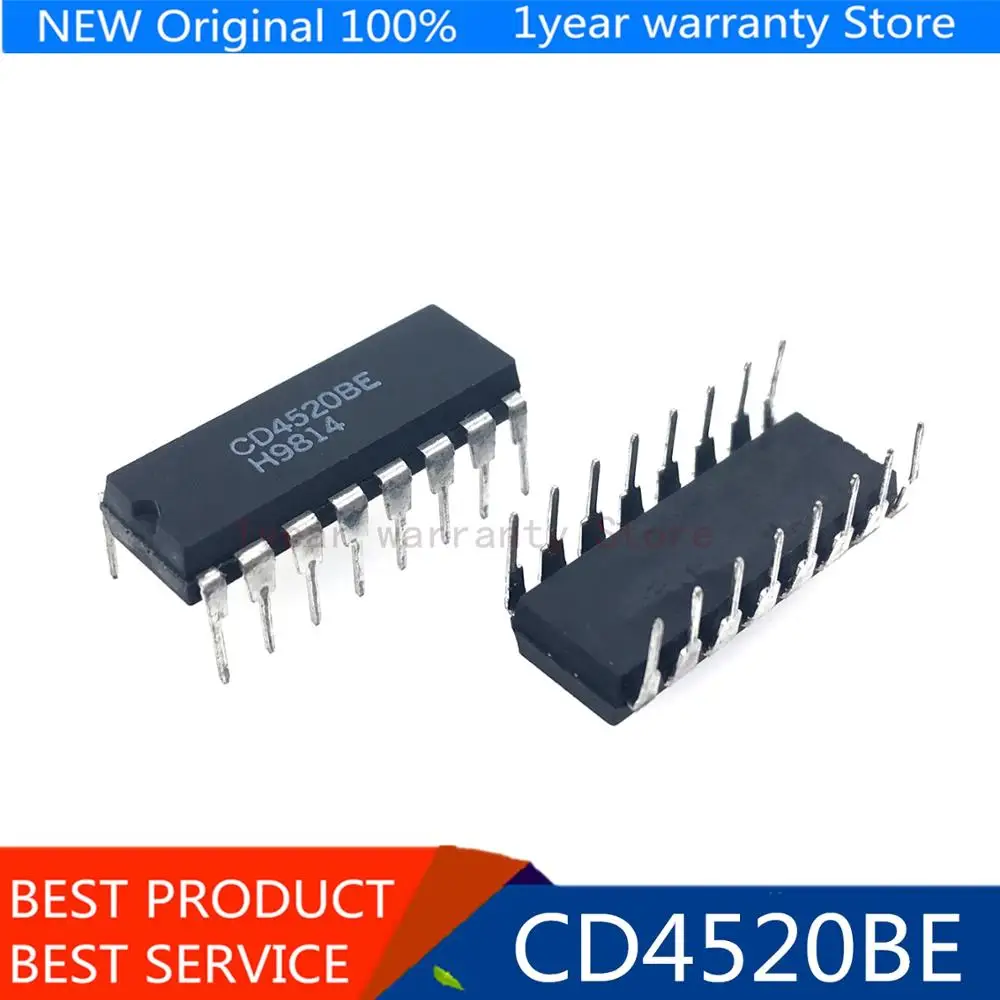 

10pcs/lot CD4520 CD4520BE DIP-16 dual 4-bit binary counter new original