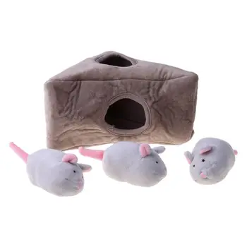 

Funny Pet Toy Hide and Seek Plush Interactive Dog Squeaky Puzzle Toys