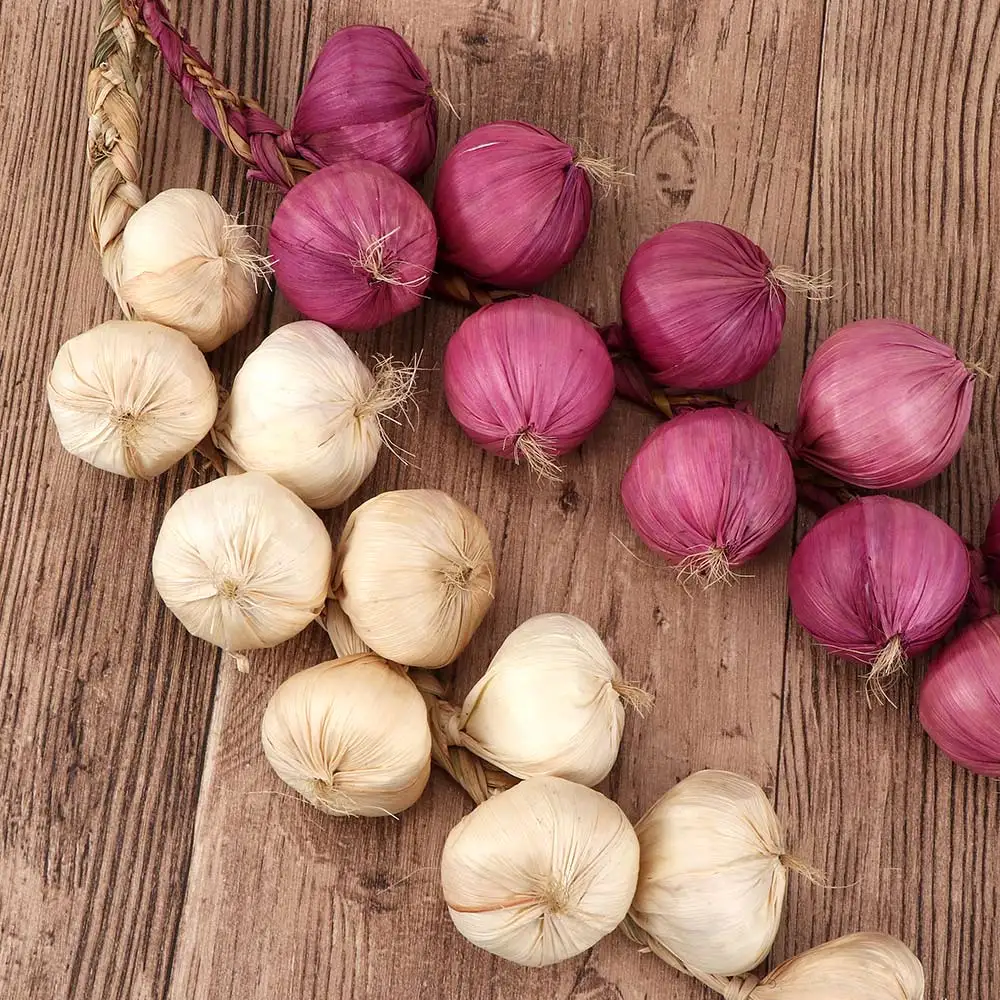 

Photography Props Artificial Garlic Onion Vegetables House Party Kitchen Decor Home Decor Mini Decorative Garlic