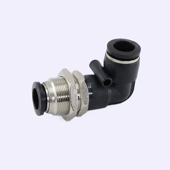 

Pneumatic components--PLM series Bulkhead Union Elbow Quick Connecting Tube Fitting for 4/6/8/10/12mm