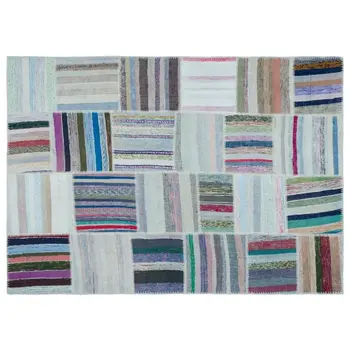 

Handmade Multicolor Vintage Patchwork Rug Area Rug 160x223 Cm-5'3''X7'4''