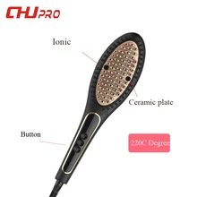 Многофункциональный роторный волос щетка отрицательная ионизация волос выпрямитель ионная щетка электрическая выпрямление волос фен расческа для волос