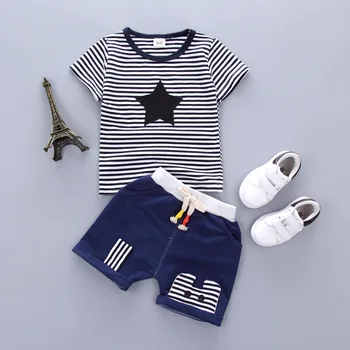 

children set Baby boy clothes star print summer kids clothes sets t-shirt+pants suit Star Printed Clothes newborn sport suits