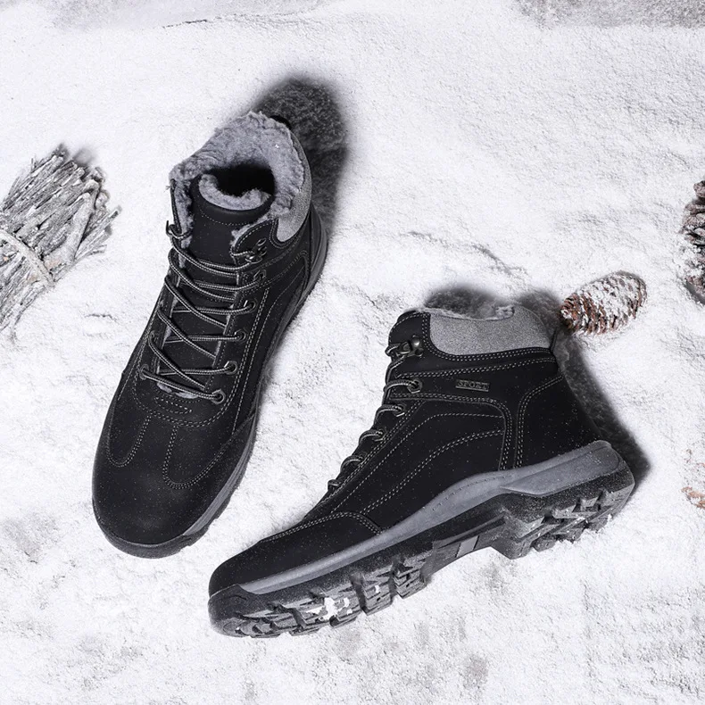 Зимние ботинки мужская обувь г. Нескользящие однотонные кроссовки на шнуровке, мужские ботинки повседневная обувь мужские ботильоны zapatos de hombre