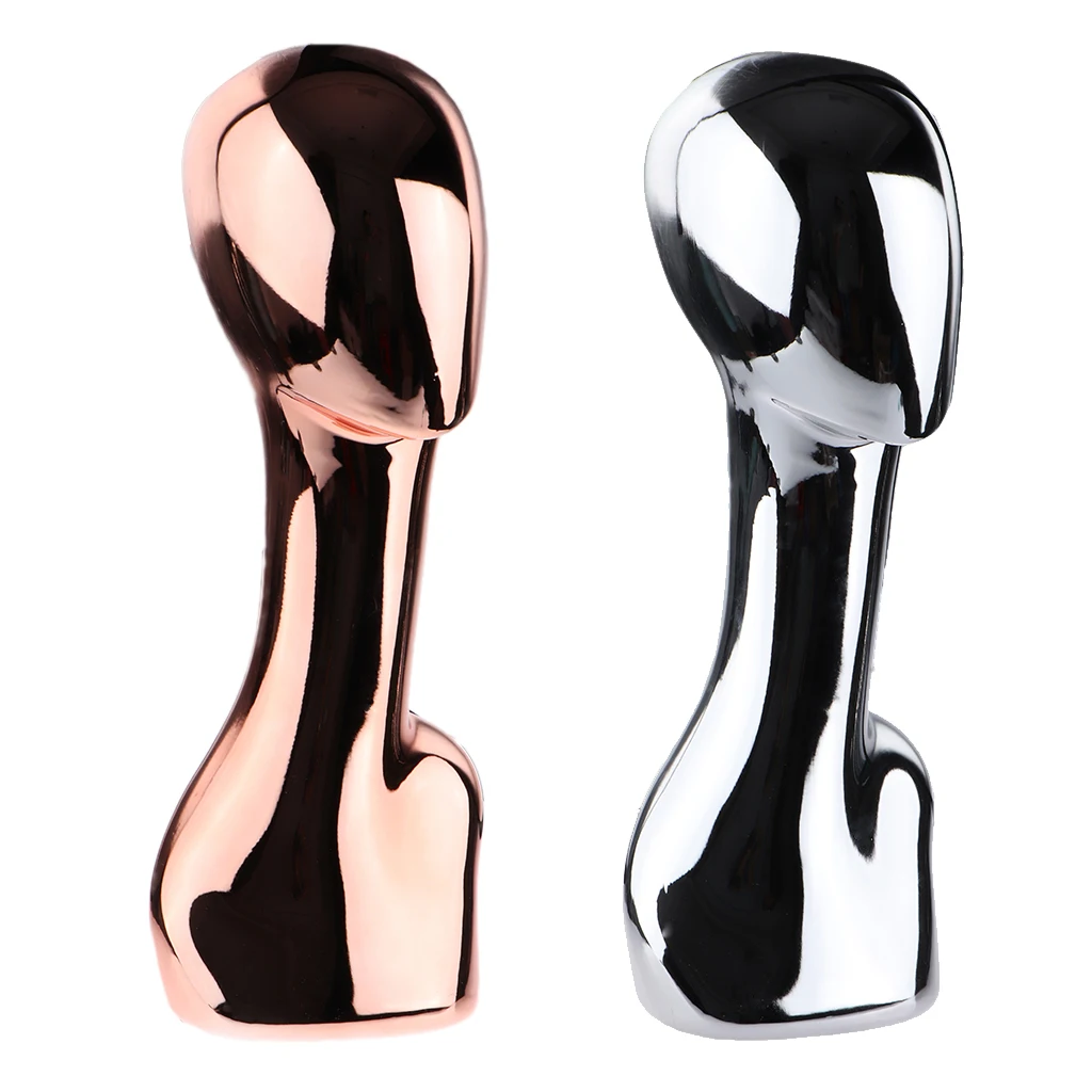 ABS Electroplated Mannequin Manikin Head Model Wig Jewelry Hat Display Holder Stand