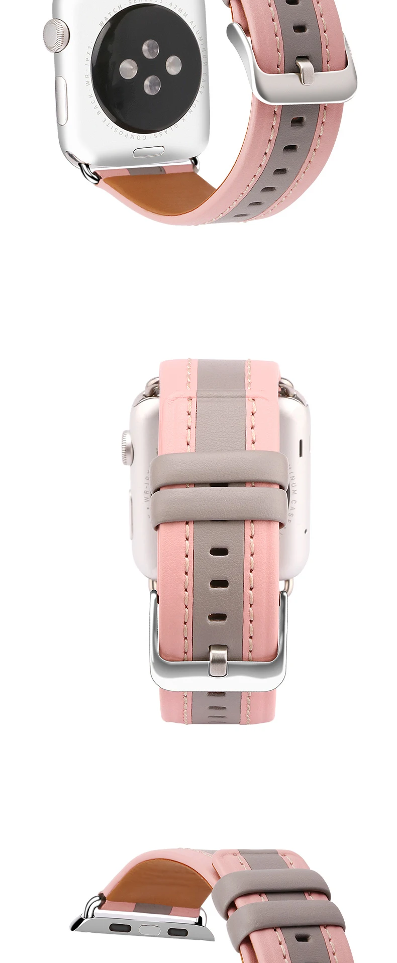 Цветная Автомобильная линия для Apple Watch, кабель для Apple Watch, ремешок 4, 3, 2, 1, чехол, Модный повседневный женский ремешок для Apple Watch 38 мм, 44 мм