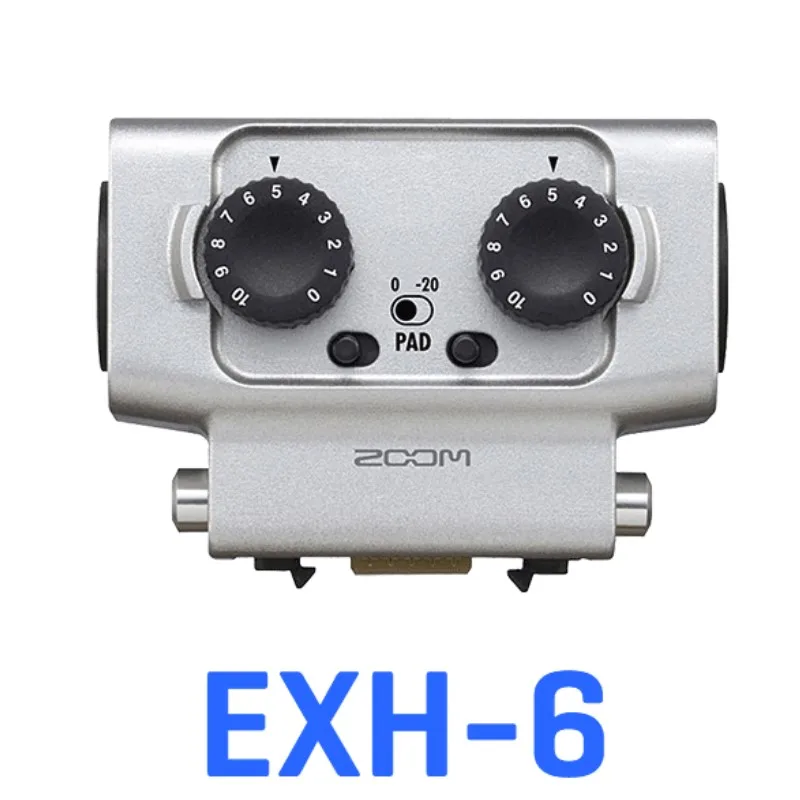 Zoom EXH-6 Dual XLR/TRS комбинированный вход капсульный микрофон для H5, H6, U-44, F4 и F8 портативный цифровой рекордер музыкальный плеер