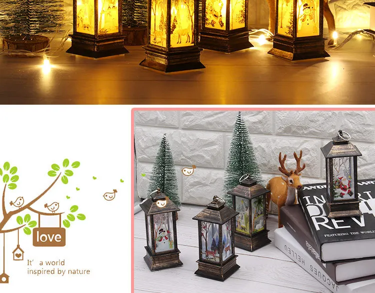 Санта Клаус с принтом «Снеговик» и «олень» светильник подсвечник светильник s ночной Светильник s рождественские украшения дерево с утолщённой меховой опушкой, Noel Рождественский подарок год