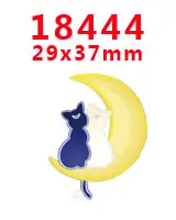 18444 30 шт мультфильм персонаж плоское украшение из смолы PR 19394 - Цвет: 18444