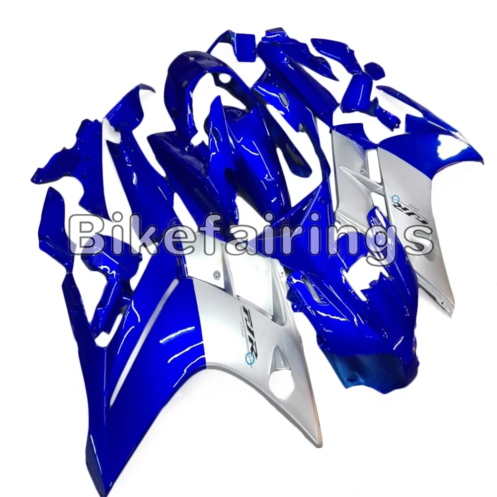 Синий и серебристый верхняя капоты для Yamaha FJR1300 2001 2002 2003 2004 2005 2006 01 02 03 04 ABS Пластик полный комплект кузовных деталей комплект