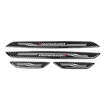 

Carbon Fiber Door Sills Protector Stickers For BMW F30 Car Styling