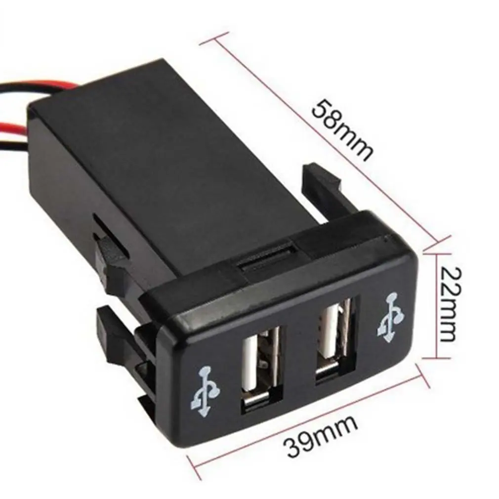 Специальное автомобильное зарядное устройство 5 в 2 1 а с USB интерфейсом и разъемом
