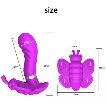 10 Speeds Butterfly Vibrators for Women Rotation Dildo Sex Toys For Woman,G Spot Clitoris Stimulation Sex Product for Adult 2