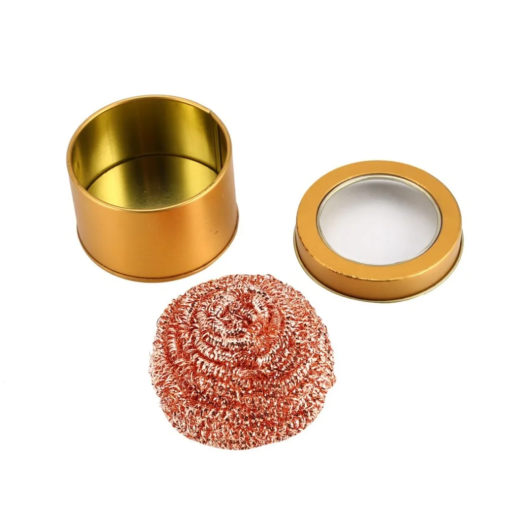 

Desoldering Soldering Iron Mesh Filter Cleaning Nozzle Tip Copper Wire Ball Clean Ball Cleaning Ball Steel Wire Sponge