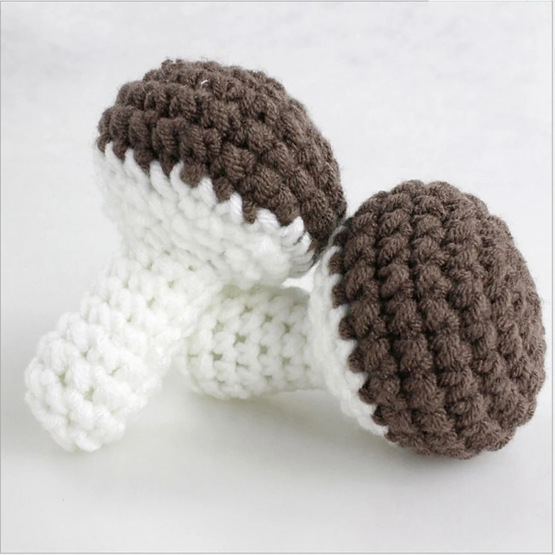 Wool Simulation Vegetables Fruits Toys Knitted Plush Toys Children Play House Pretend Play Vegetables Fruits Props Education Toy 4