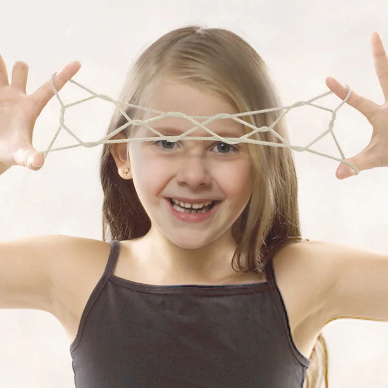 

Rope game card game Montessori materials children learning educational toys for children rope hand fingers game