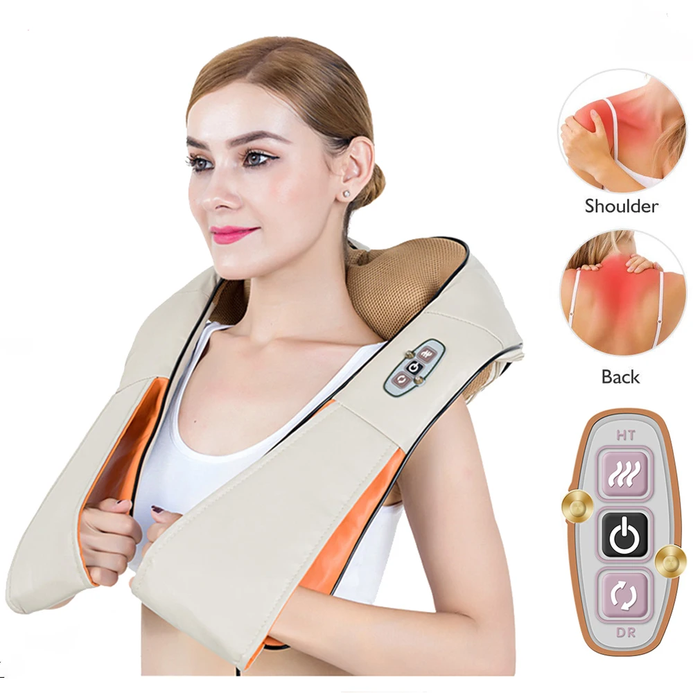 Electric Shiatsu Back Neck And Shoulder Massager With Heat Katy Craft
