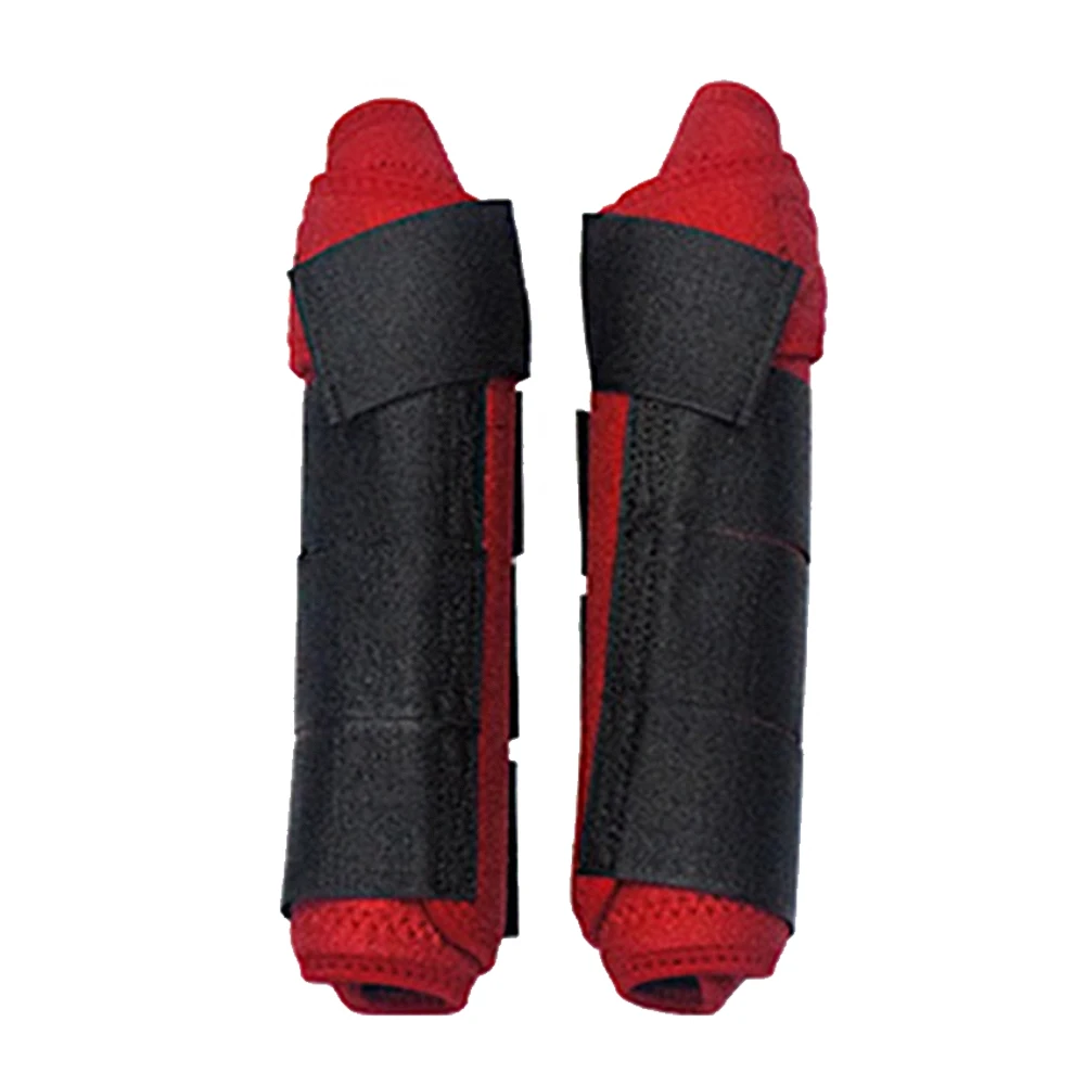 1 Pair Leg Guards Riding Protective Gear Horse Adjustable Equestrian Sports Training High Elastic Cloth Outdoor Magic Sticker