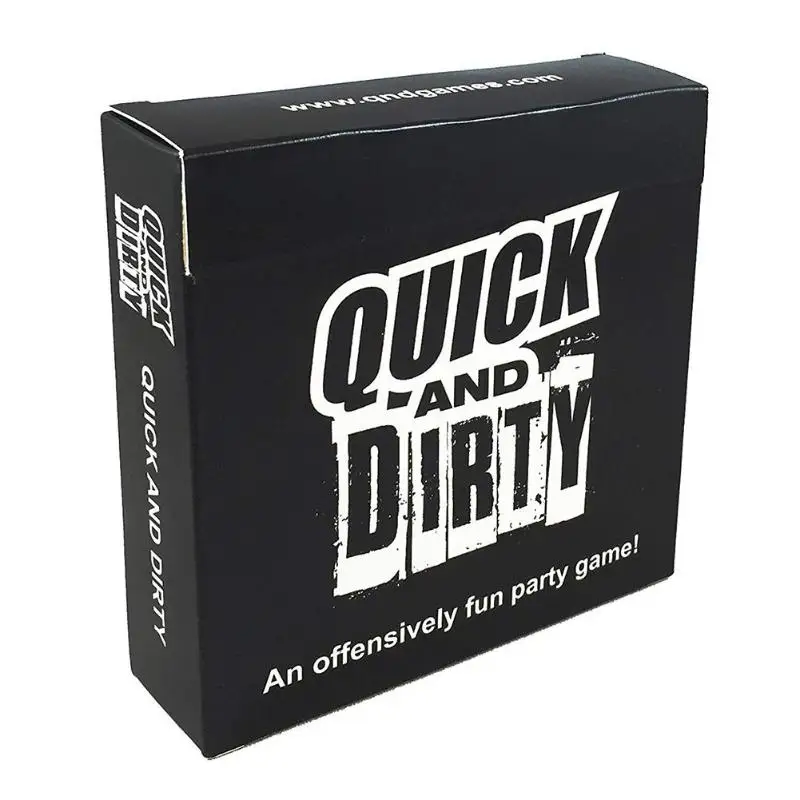 

Quick And Dirty Outdoor Leisure Recreation Playing Game Card Set Home Party