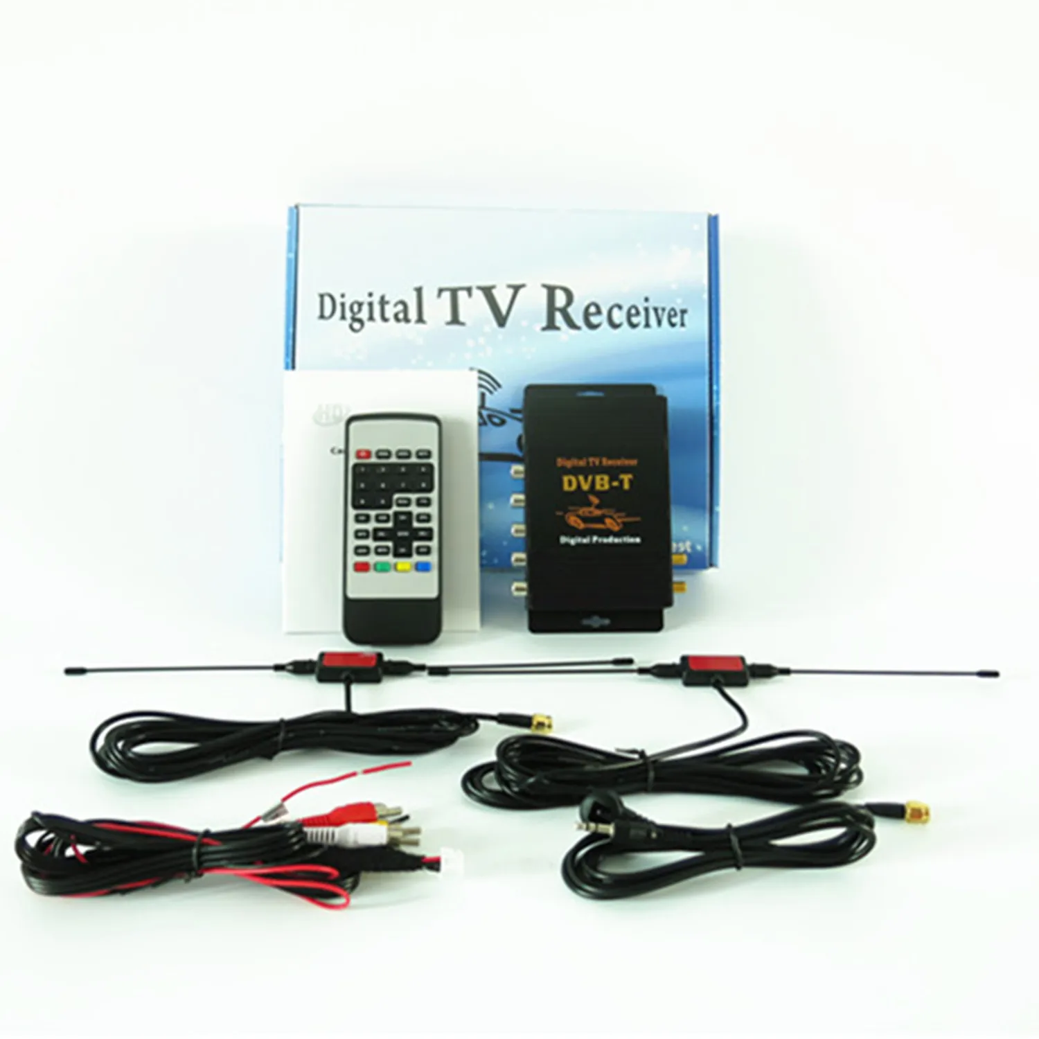 120-150 км/ч двойная антенна автомобильный DVB T2 Мобильный цифровой  ТВ-бокс Внешняя USB-флешка автомобильный тв-ресивер русский, Европа и ...