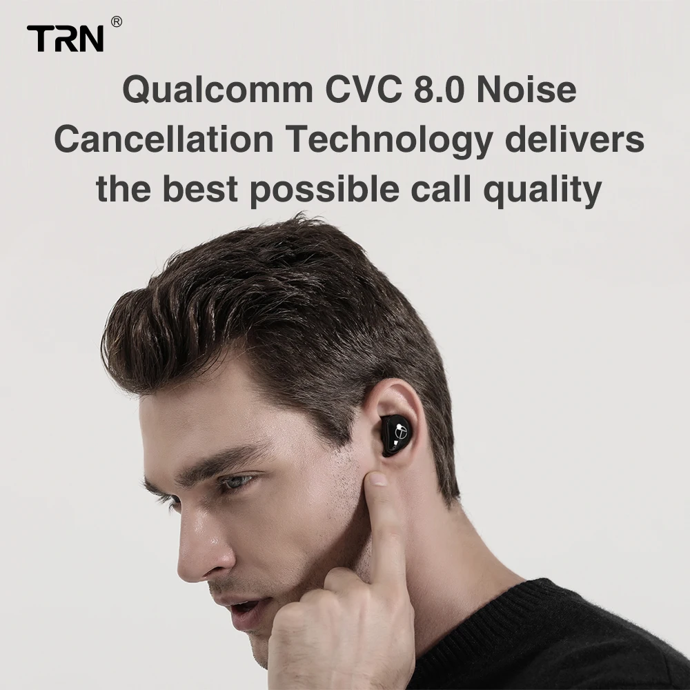 TRN T200 Bluetooth 5,0 Aptx Беспроводные наушники с шумоподавлением гибридные драйверы настоящие беспроводные наушники QCC3020 TWS гарнитура