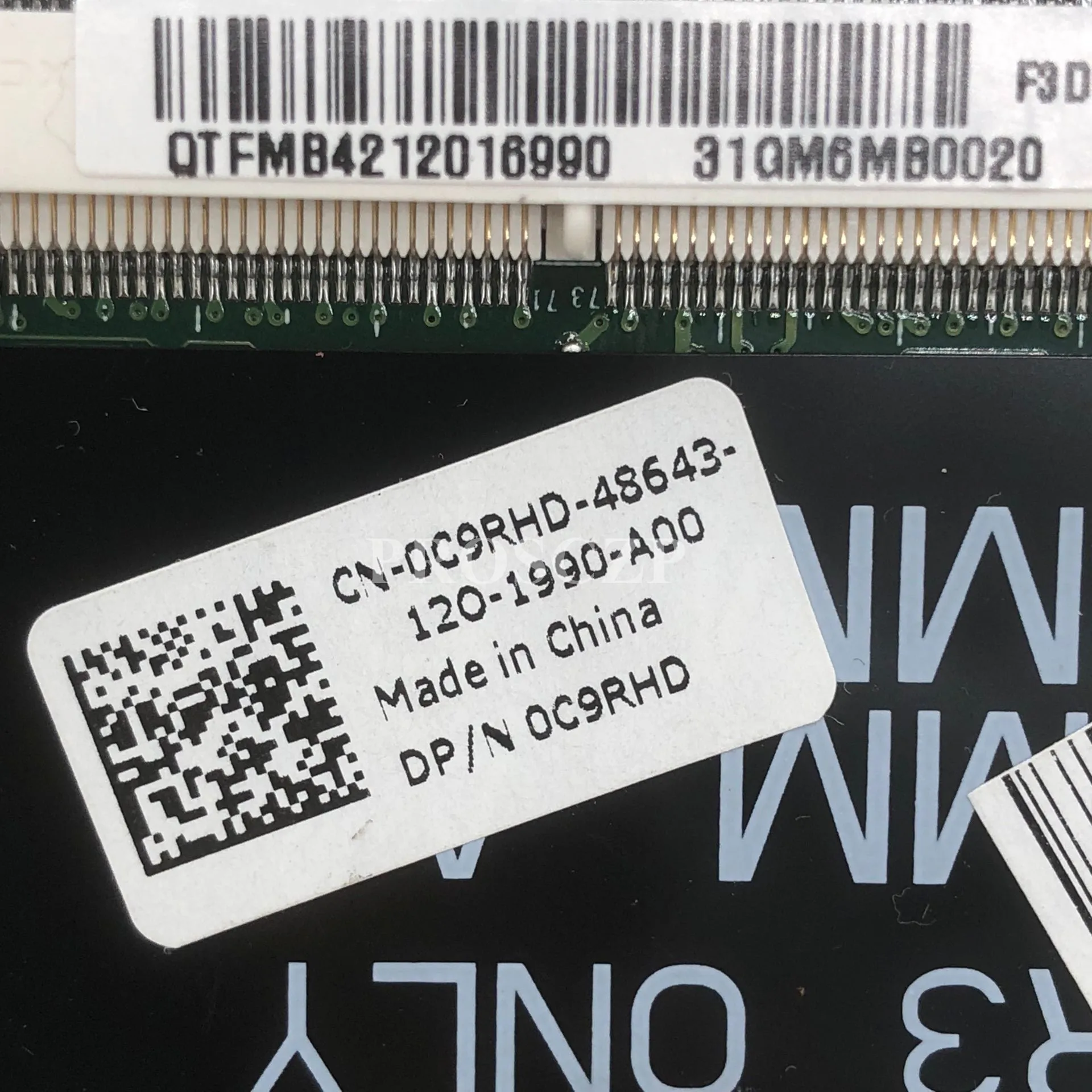Материнская плата для ноутбука L501X CN-0C9RHD DAGM6BMB8F0 HM57 GT420M полностью протестирована